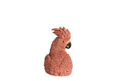 Ornament 10,5x9,5x16 cm PARROT dark pink