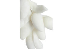 Ornament on base 23,5x15x43,5 cm MANGO cream+black