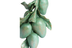 Ornament on base 23,5x15x43,5 cm MANGO green+black