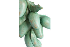 Ornament on base 23,5x15x43,5 cm MANGO green+black