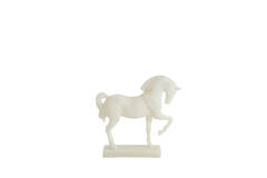 Ornament 31x10x29 cm HORSE cream