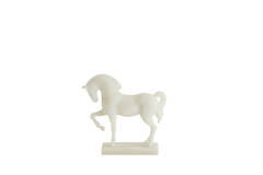 Ornament 31x10x29 cm HORSE cream