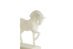 Ornament 31x10x29 cm HORSE cream