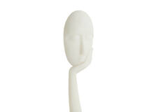 Ornament Ø12x36 cm FACE cream