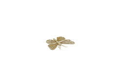 Wall ornament 25x19x6 cm BUTTERFLY gold
