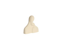 Ornament 24x9x24 cm SOLINE ceramics matt cream