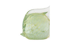 Ornament 17x5x12,5 cm FISH glass cream