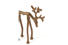 Ornament 15x6x20 cm DEER shiny caramel