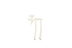 Ornament 15x6x25 cm DEER shiny cream