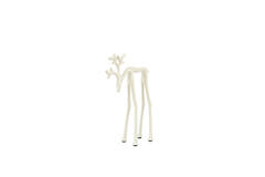 Ornament 15x6x25 cm DEER shiny cream