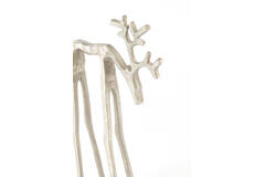 Ornament 15x6x25 cm DEER nickel