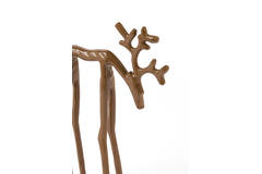 Ornament 15x6x25 cm DEER shiny caramel
