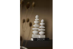 Ornament 10,5x7x30 cm MAREVA beige