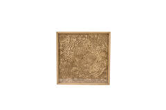 Wall ornament 80x4x80 cm XELHU sand+natural