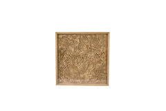 Wall ornament 80x4x80 cm XELHU sand+natural