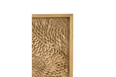 Wall ornament 80x4x80 cm XELHU sand+natural