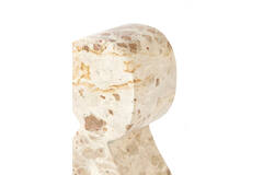 Ornament S/2 8x5x20+10x8x25 cm RIHAN marble taupe