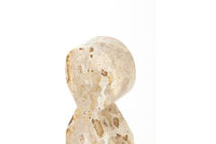 Ornament S/2 8x5x20+10x8x25 cm RIHAN marble taupe