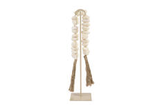 Ornament on base 12,5x12,5x50 cm CURTANI cream+sand