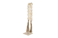 Ornament on base 12,5x12,5x50 cm CURTANI cream+sand