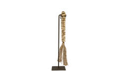 Ornament on base 12,5x12,5x50 cm CURTANO cream-brown+brown