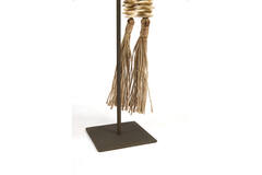 Ornament on base 12,5x12,5x50 cm CURTANO cream-brown+brown