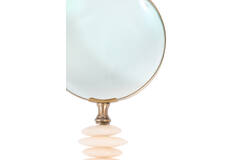 Ornament 6x10x24,5 cm cm MAGNIFIER glass clear+sand