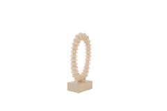 Ornament on base 10x22x40 cm RING sand