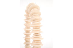 Ornament on base 10x22x40 cm RING sand