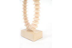 Ornament on base 10x22x40 cm RING sand