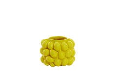 Vaas deco Ø24,5x18 cm LEMON geel