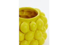 Vaas deco Ø24,5x18 cm LEMON geel