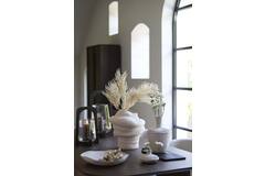 Hurricane Ø26x48 cm ANOSY glass clear+wood matt dark brown
