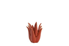 Tealight Ø13x15 cm CACTUS ceramics orange