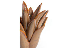 Tealight Ø21x21 cm CACTUS ceramics brown-grey