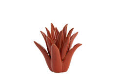 Tealight Ø21x21 cm CACTUS ceramics orange