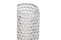 Tealight on base Ø9x16 cm BUBLINI glass light grey