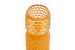 Tealight on base Ø9x16 cm BUBLINI glass yellow