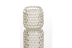 Tealight on base Ø9x20,5 cm BUBLINI glass light grey
