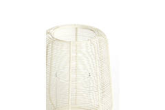 Hurricane Ø18x21 cm ADETA matt cream+glass