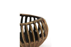 Tealight Ø16x12 cm CHALCO antique bronze+black