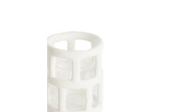 Tealight Ø8,5x10 cm ALIMOS white+glass