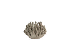 Tealight holder Ø11x8 cm EDESSA porcelain bronze