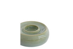 Tealight holder Ø20,5x7,5 cm OTHONI ceramics mint green