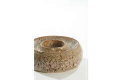 Tealight holder Ø20,5x7,5 cm OTHONI ceramics brown