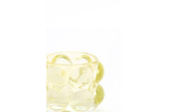 Tealight Ø8,5x6,5 cm ZADAR glass yellow