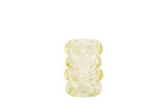 Tealight Ø8,5x12,5 cm ZADAR glass yellow