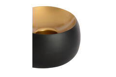 Tealight Ø15x10 cm VEROLI matt black+gold