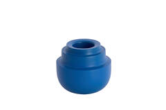 Theelicht Ø15x14 cm SALUZZO mat blauw