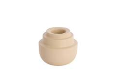 Tealight Ø15x14 cm SALUZZO matt sand